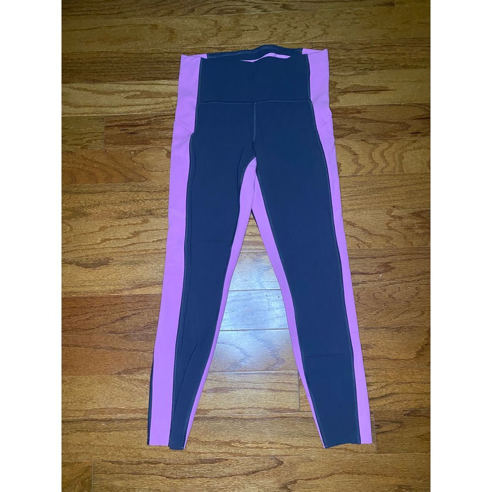Athleta Pink‎ and Gray Leggings with Pockets Size Small